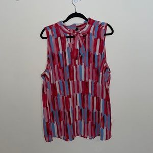 Womens tie neck blouse - 2X